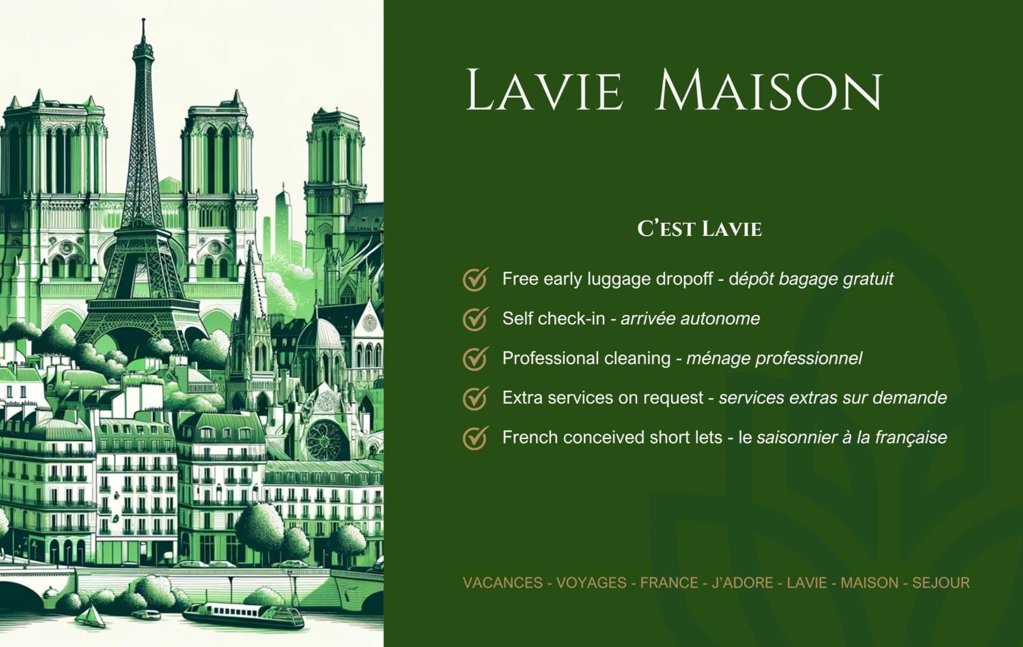 Lavie Maison Chic Stay Ac Parking ปารีส ภายนอก รูปภาพ